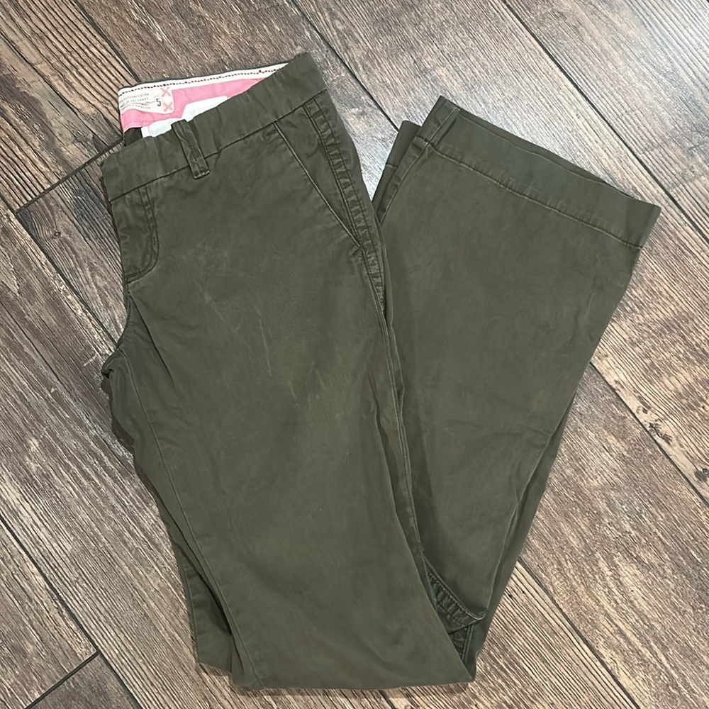 Hollister Y2K Vintage Low Rise Green Cotton Boot Cut Flare Khakis- Bella Swan